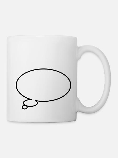 Thinking bubble - Mug blanc - blanc