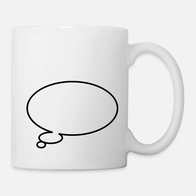 Thinking bubble - Mug blanc - blanc