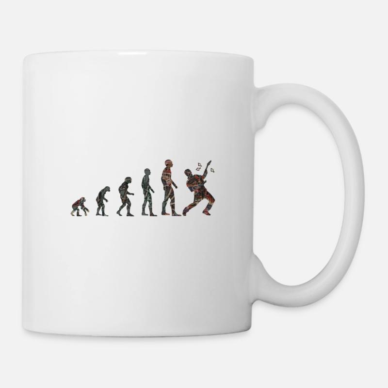 Guitare rock évolution - Mug blanc - blanc