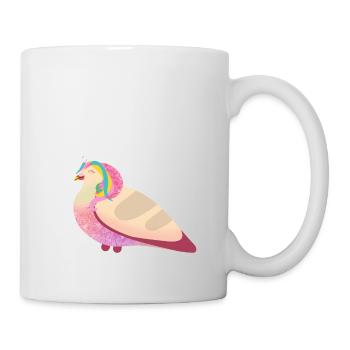 Unicorn Pigeon Friend - Tasse - Weiß - Rechts