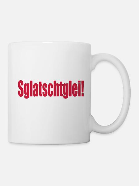 sglatschtglei - Tasse - Weiß