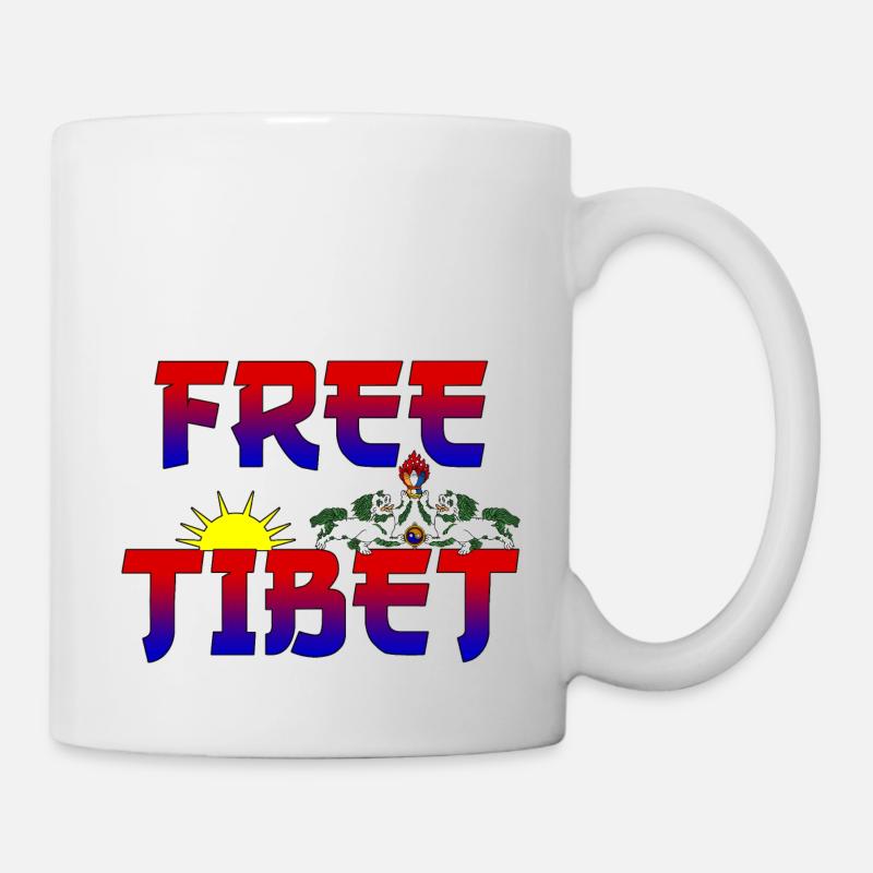 Tibet Free - Mug blanc - blanc