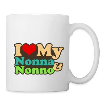 i love my nonna and nonno - Tasse - Weiß - Rechts