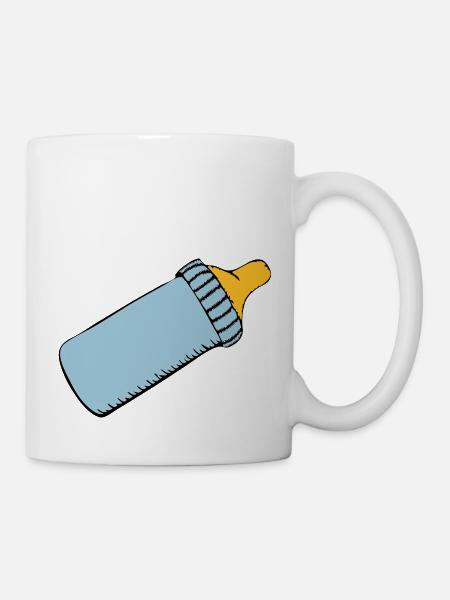 Babyflasche - Tasse - Weiß
