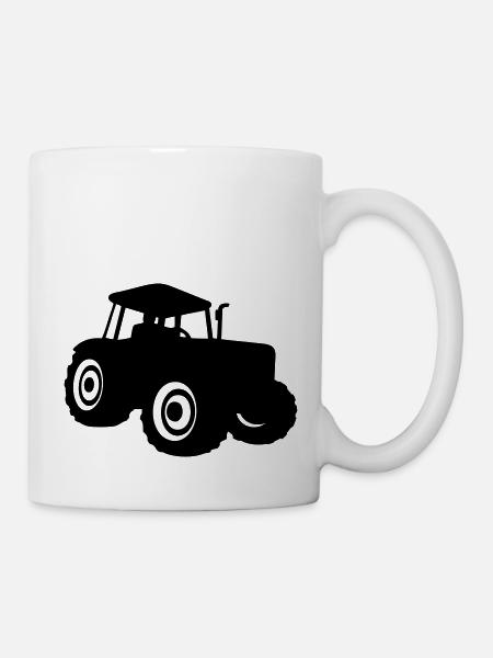 traktor - Tasse - Weiß