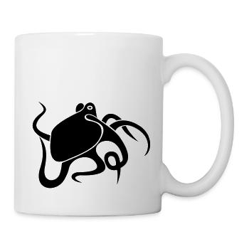 krake - Tasse - Weiß - Rechts
