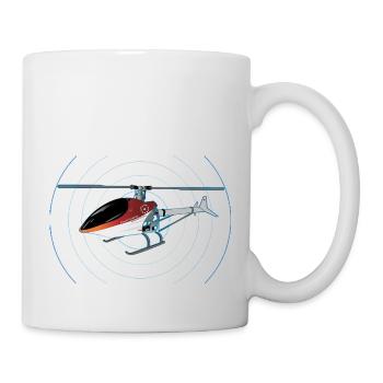 Hubschrauber - Tasse - Weiß - Rechts
