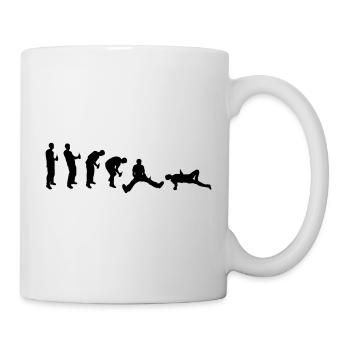 Drunk evolution - Tasse - Weiß - Rechts