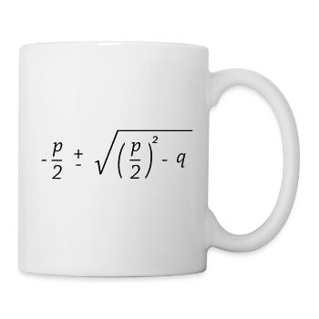 PQ Formel - Tasse - Weiß - Rechts