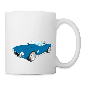 Sportauto Super Sportwagen Rennwagen Cabrio - Tasse - Weiß - Rechts