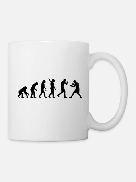 Evolution Boxing - Tasse - Weiß