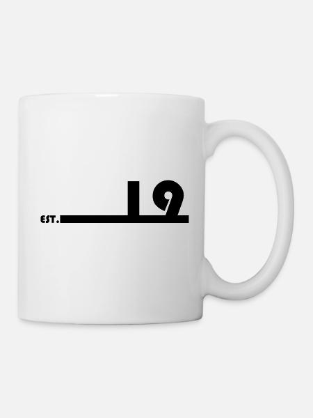 19_Black - Tasse - Weiß