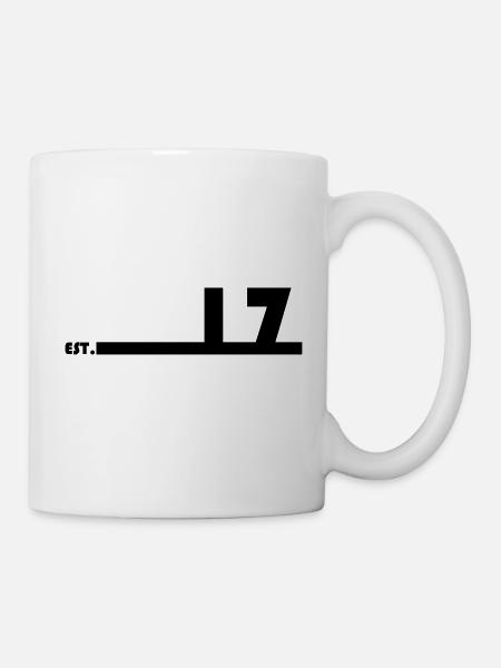 17_Black_Bauhaus93 - Tasse - Weiß