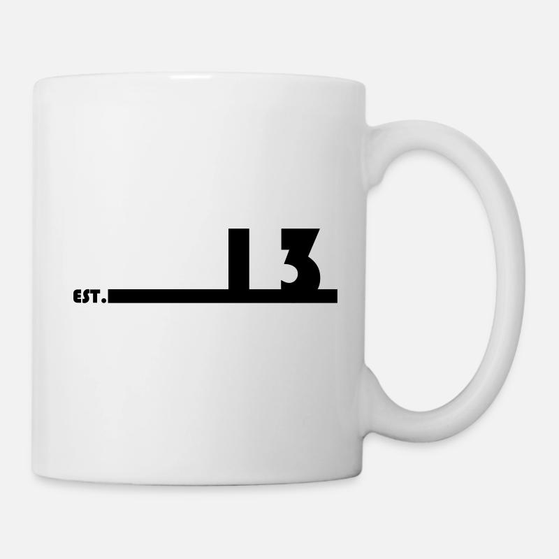 13_Black_Bauhaus93 - Tasse - Weiß