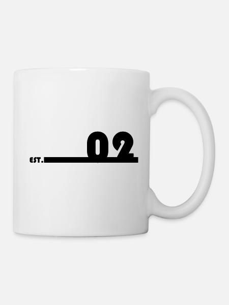 02_Black_Bauhaus93 - Tasse - Weiß