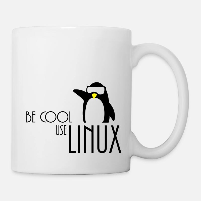 be cool use linux - Tasse - Weiß