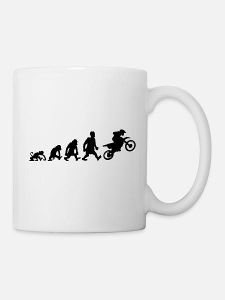 motocross trial - Mug blanc - blanc