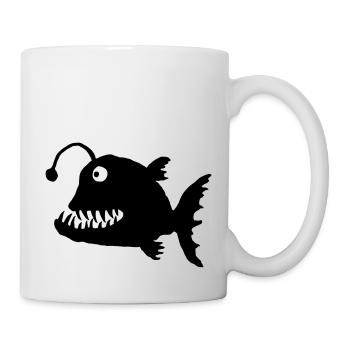Tiefseefisch - Tasse - Weiß - Rechts