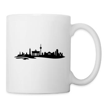 Berlin Skyline - Tasse - Weiß - Rechts