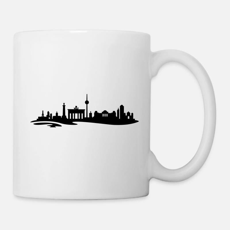 Berlin Skyline - Tasse - Weiß