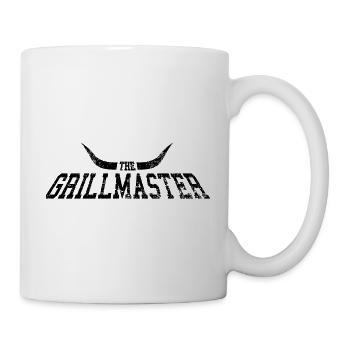 Griller les cornes Grillmaster - Noir - Mug blanc - blanc - Droite