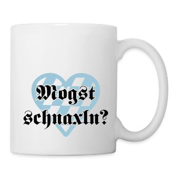 Mogst schnaxln - Tasse - Weiß - Rechts
