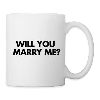 Marry Me - Mug blanc - blanc - Droite