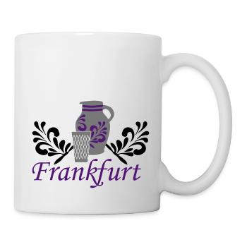 Frankfurt - Bembel - Geripptes - Tasse - Weiß - Rechts