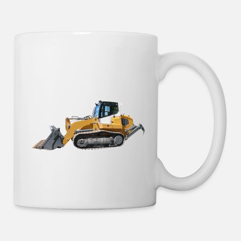 Planierraupe - Tasse - Weiß