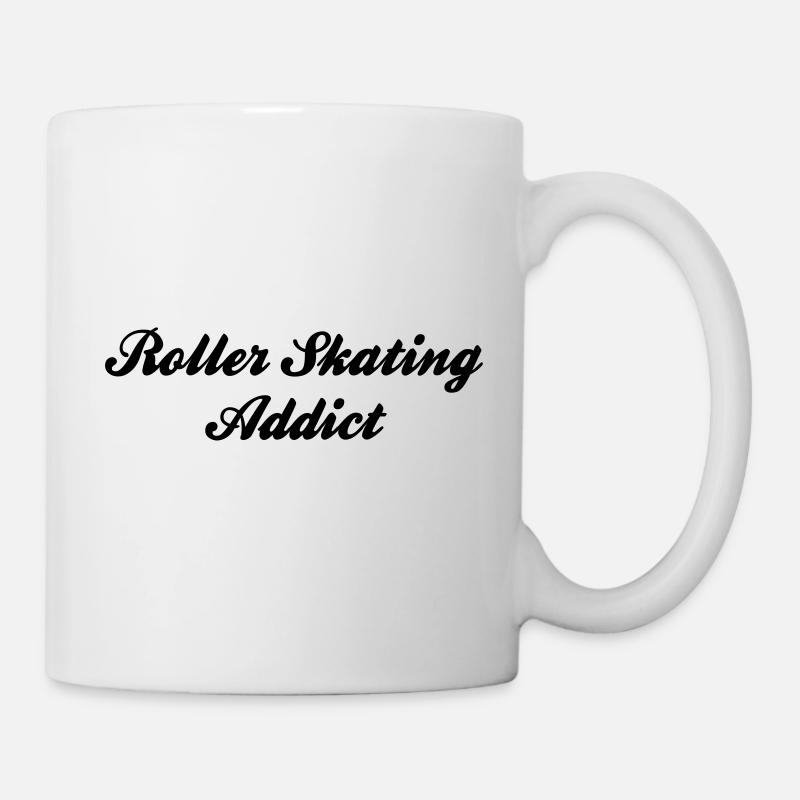 roller skating addict - Mug - white