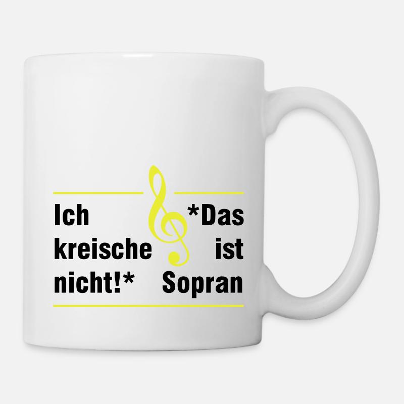 Sopran - Tasse - Weiß