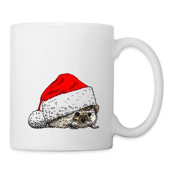 christmas_hedgehog - Mug - white - Right