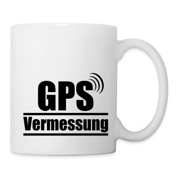 GPS-Vermessung - Tasse - Weiß - Rechts