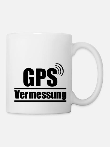 GPS-Vermessung - Tasse - Weiß