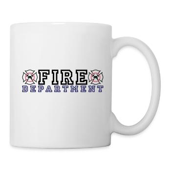 Fire Department with Malteser Cross - Mug - white - Right