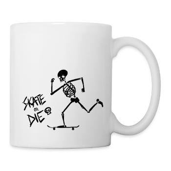 Skate or Die 2 – Skeleton Skater - Mug - white - Right
