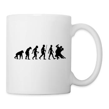 Evolution Tanzen - Tasse - Weiß - Rechts