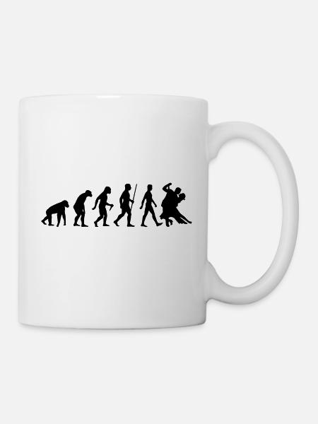 Evolution Tanzen - Tasse - Weiß