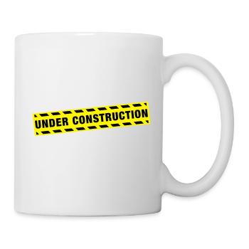under_construction_de2 - Mug blanc - blanc - Droite
