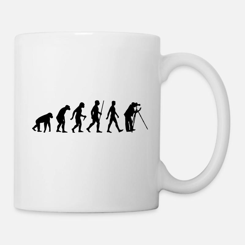 Evolution Fotograf - Tasse - Weiß