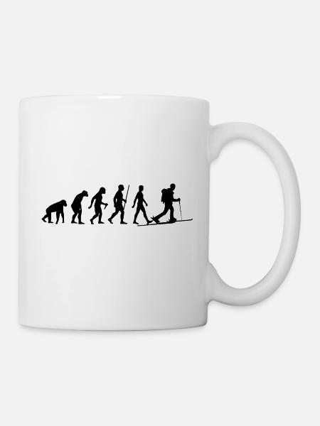 Evolution Skitour - Tasse - Weiß