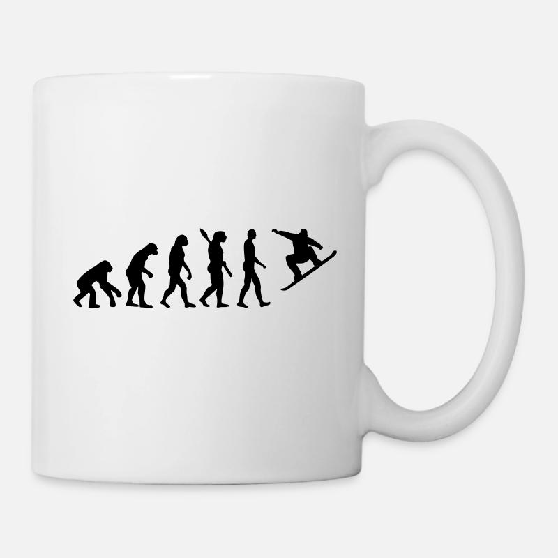 Evolution Snowboard - Tasse - Weiß