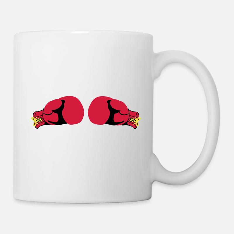 Boxhandschuhe - Tasse - Weiß