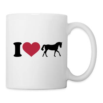 I love Horses - Mug - white - Right
