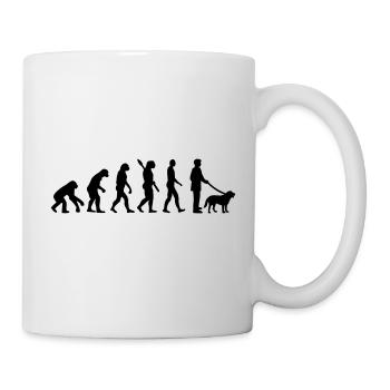 Evolution Hund - Tasse - Weiß - Rechts