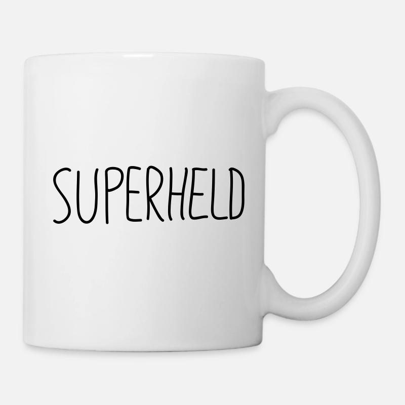 Superheld - Tasse - Weiß