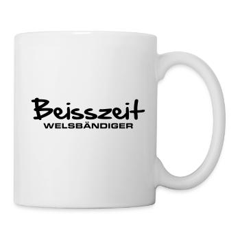 beisszeit_welsbaendiger - Tasse - Weiß - Rechts