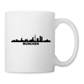 Skyline München - Tasse - Weiß - Rechts
