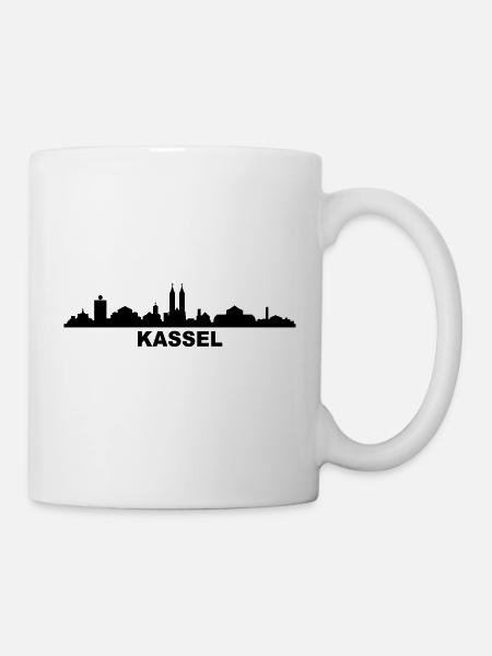 Skyline Kassel - Tasse - Weiß