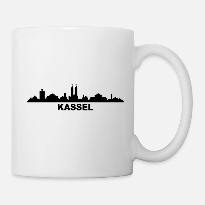 Skyline Kassel - Tasse - Weiß